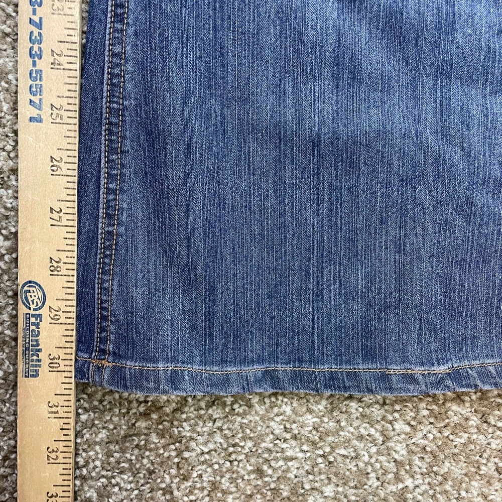 Vintage Y2K Mudd Low Rise Flare Jeans Juniors Size 1 Boho Wide Leg NWT NOS - Picture 6 of 14